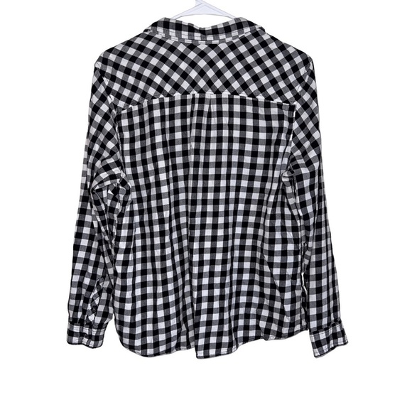 Croft & Barrow Women’s Buffalo Checked Button Down Shirt Size xl - Picture 2 of 7